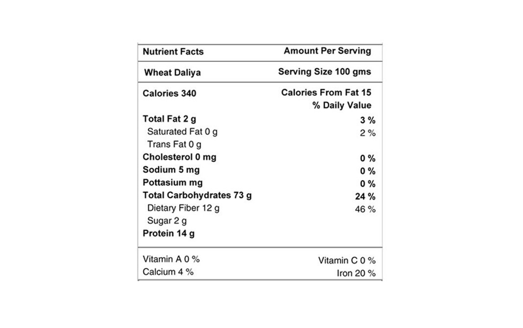 Ekgaon Wheat Daliya    Pack  500 grams